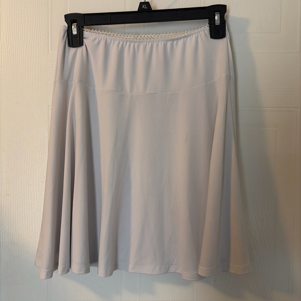 KOKOON Designer Flounce Madison Stretch Skirt White XS